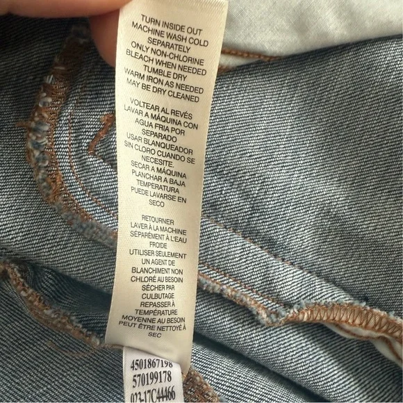 Chico’s Modern Denim Moto Jacket Size 2 - Picture 8 of 10